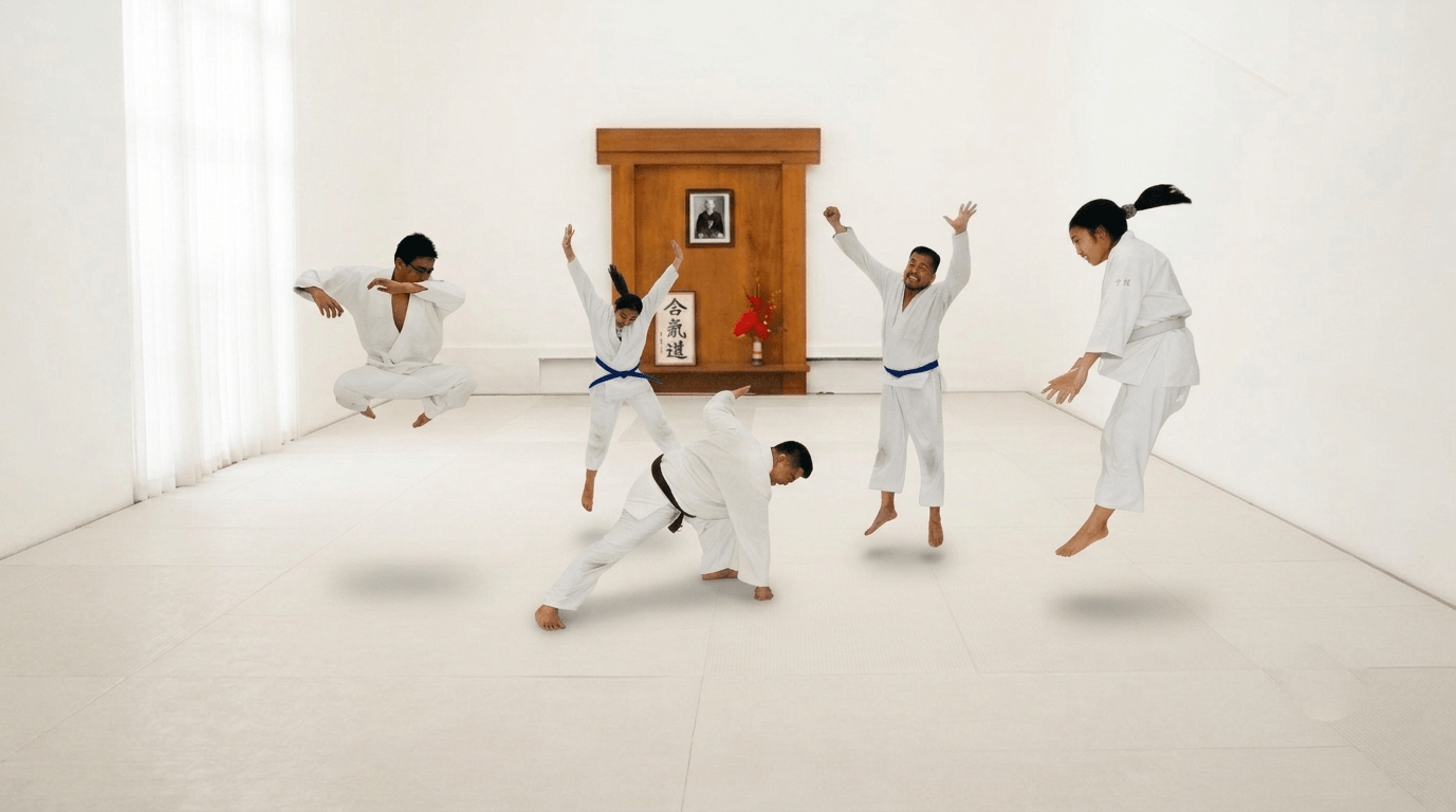 The Makati Aikido Club dojo before class begins