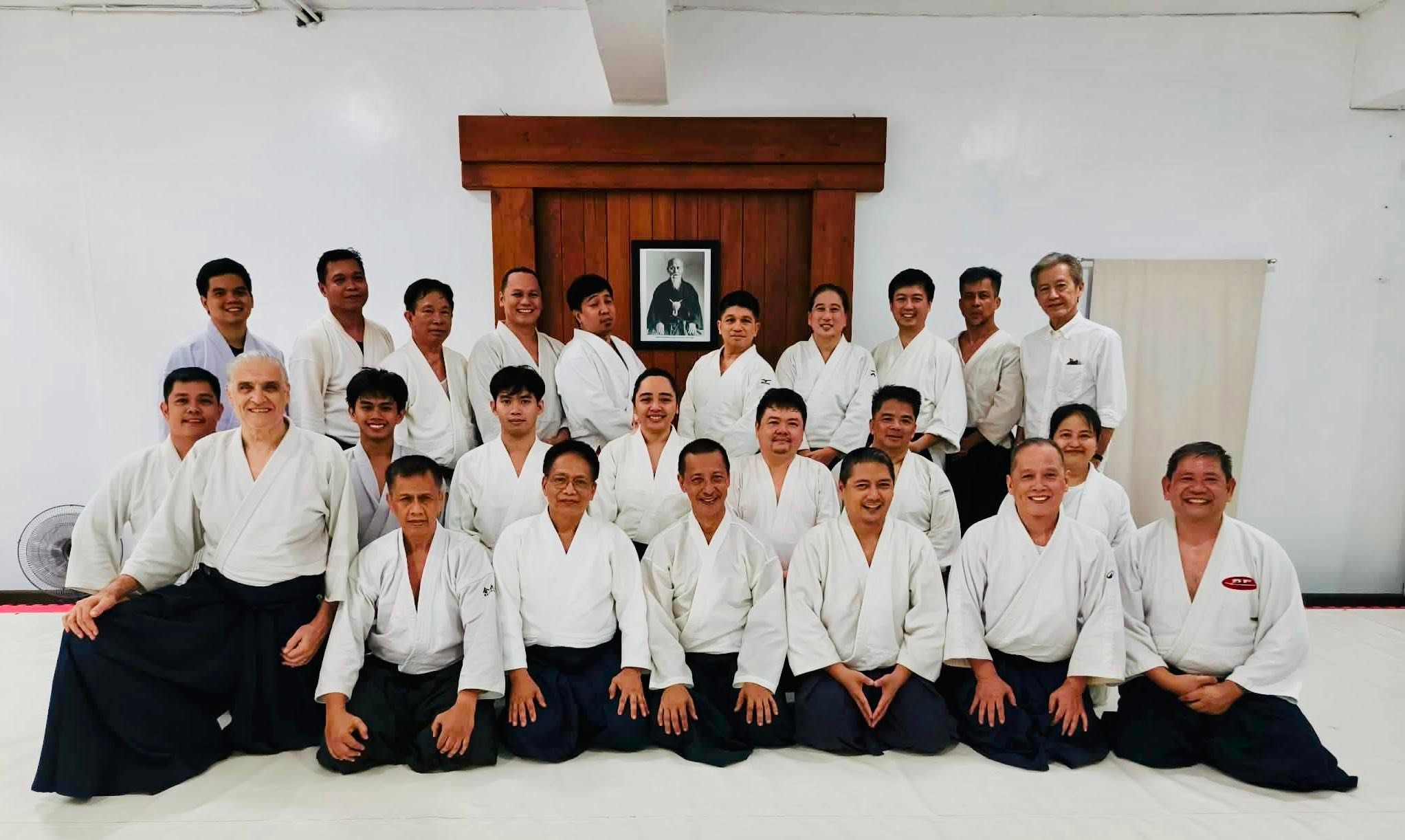 Makati Aikido Club members gathered on the mat after New Year's Eve practice, December 31, 2025